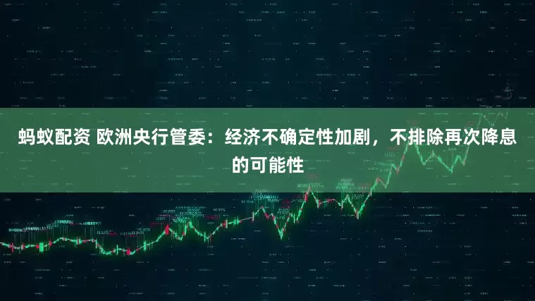 蚂蚁配资 欧洲央行管委：经济不确定性加剧，不排除再次降息的可能性